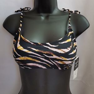 Macy's Animal Print Swim Top Hula Honey